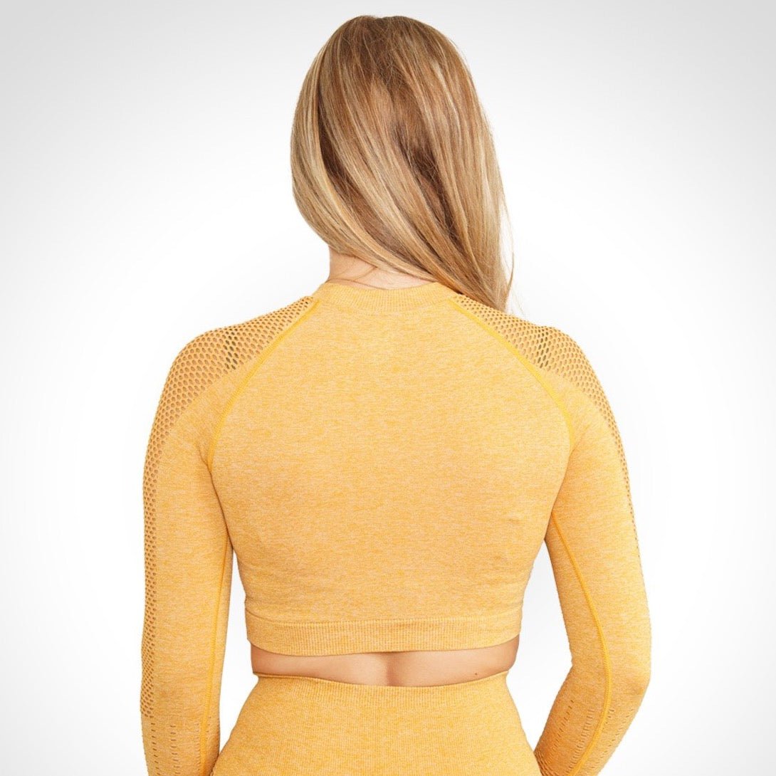 Andrea - Lange Mouw Crop Top