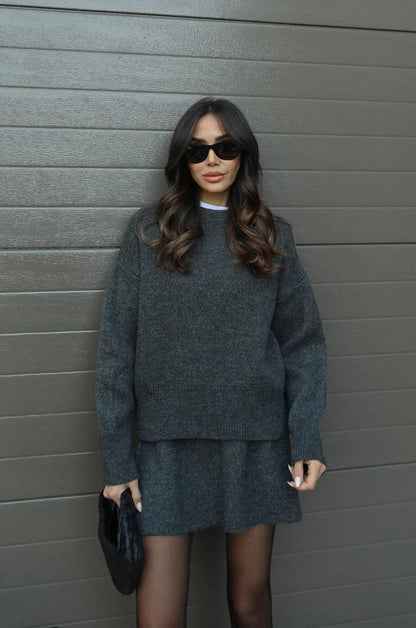 Ensemble Jupe En Coton (Pull + Jupe)