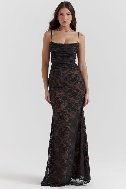 Robe longue stylée et fluide pour femmes