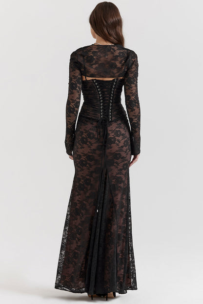 Robe longue stylée et fluide pour femmes