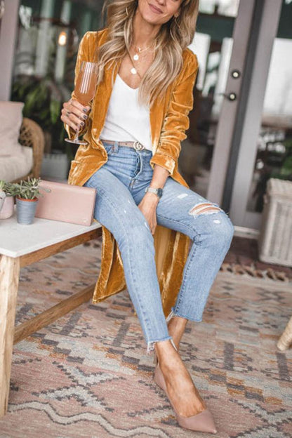Manteau Kimono en Velours pour Couches Confortables et Élégantes
