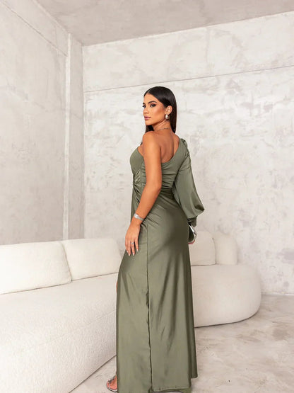 Robe de soirée élégante sans manches pour femmes