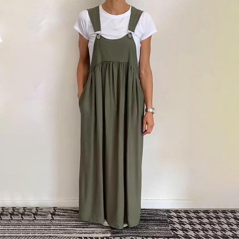 Robe ample à bretelles réglables