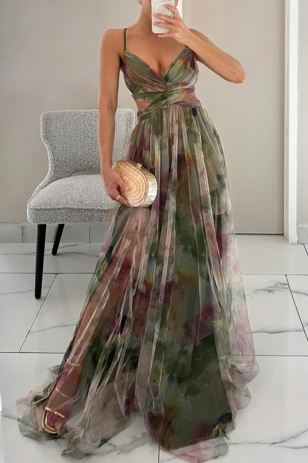 Vaëlia™ | Élégante Maxi-Robe Florale
