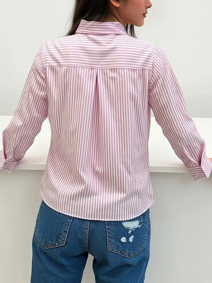 Chemise Élégante à Rayures pour Femme