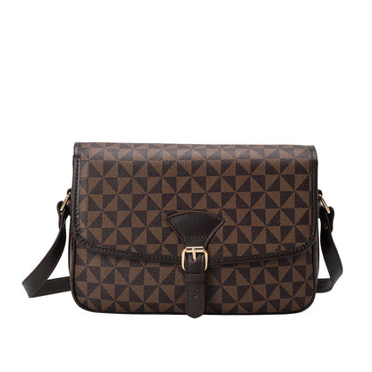Sac à bandoulière en cuir à motifs