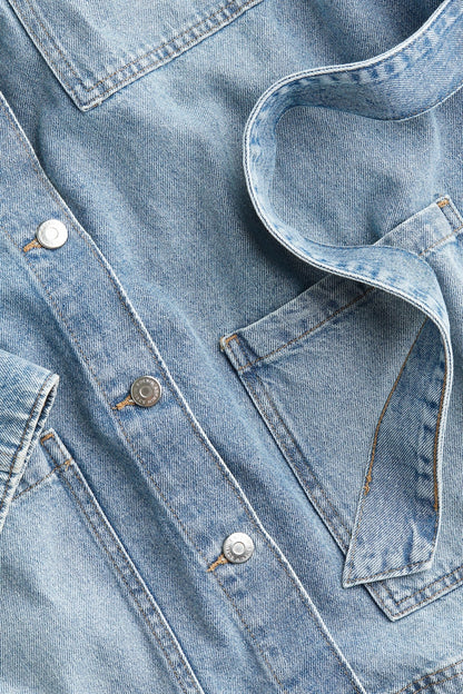 Veste en jean à nouer