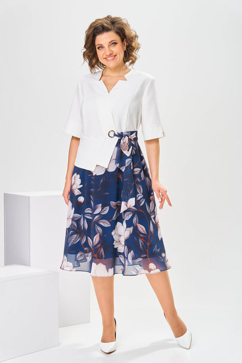 Adelisa™ - Robe en Coton et Soie de Haute Qualité pour une Élégance Naturelle