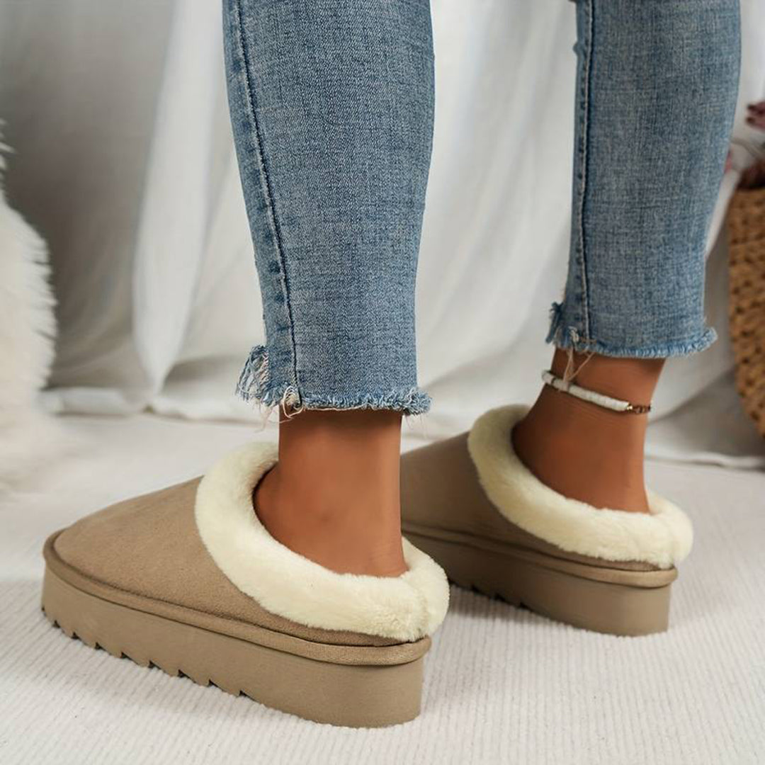 Chaussons Femme Douillets en Polaire, Faciles à Enfiler