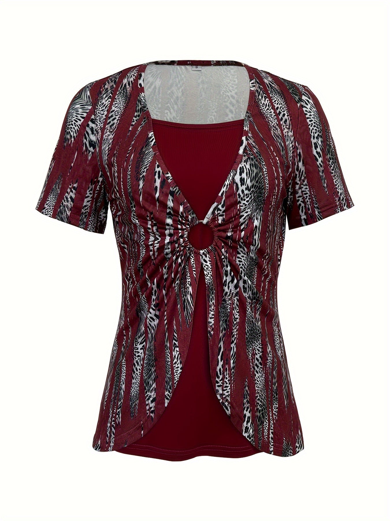 Zyra™ | T-Shirt en Faux Superposé Élégant