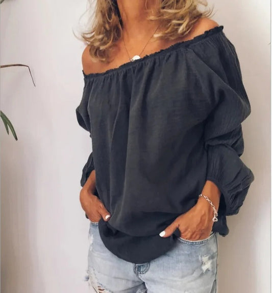 Blouse Épaules Dénudées Bohème