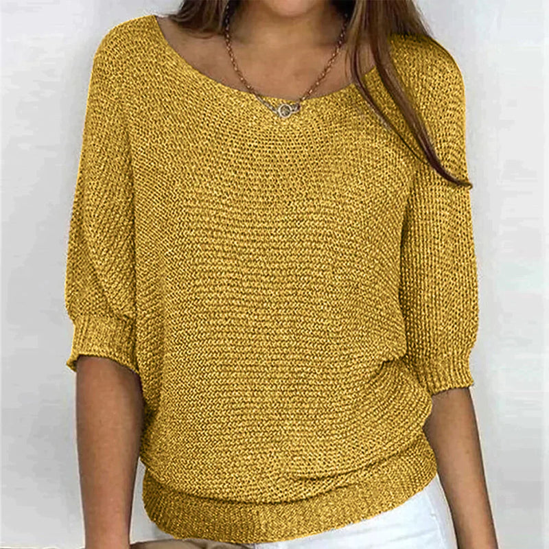 Pull-over en maille chic et douillet pour les superpositions d'automne