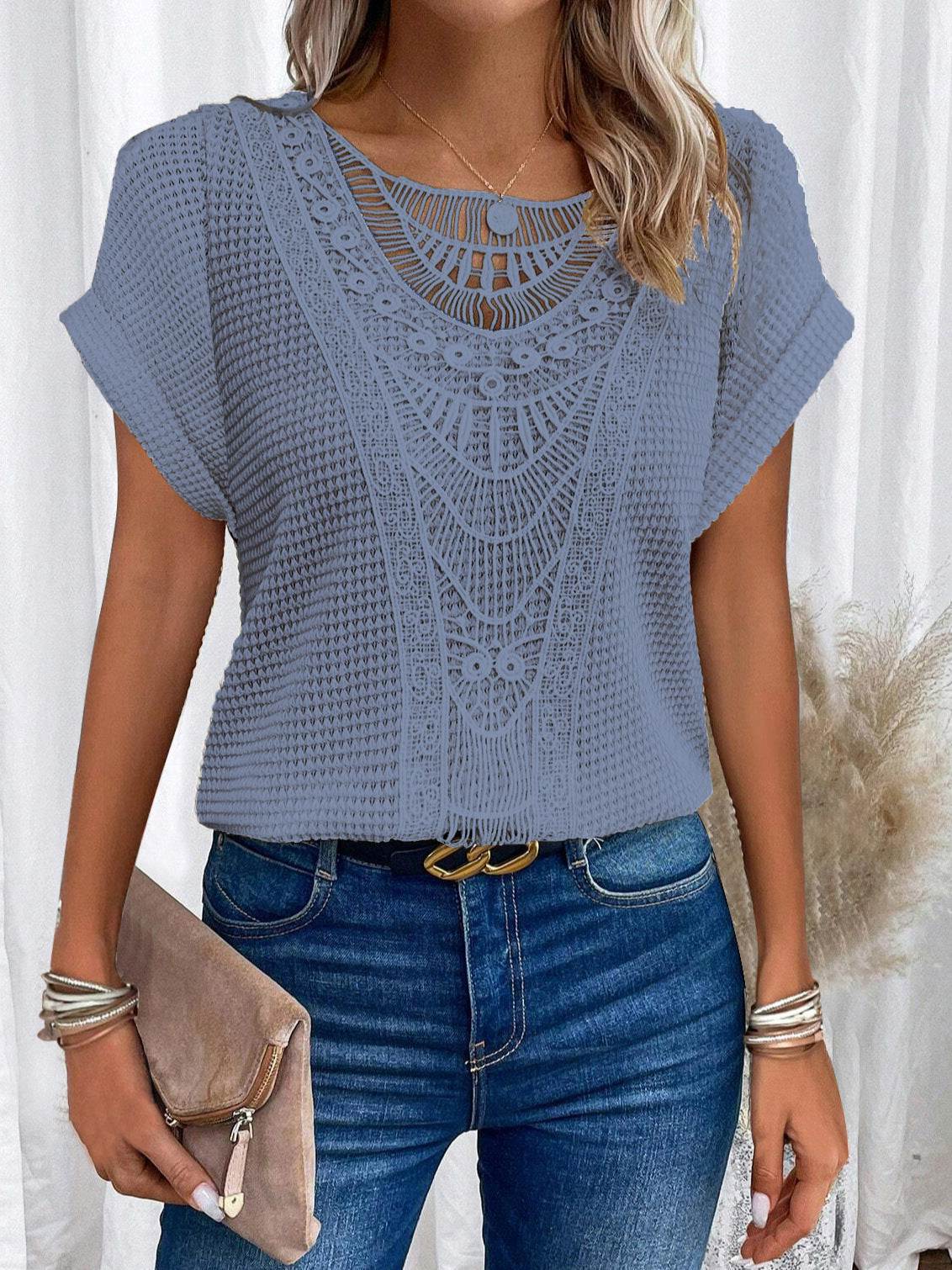 T-shirt d'Été Ajourné