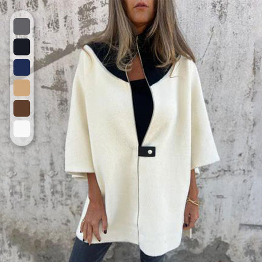 Veste Longue Bicolore Chic pour Couches Élégantes