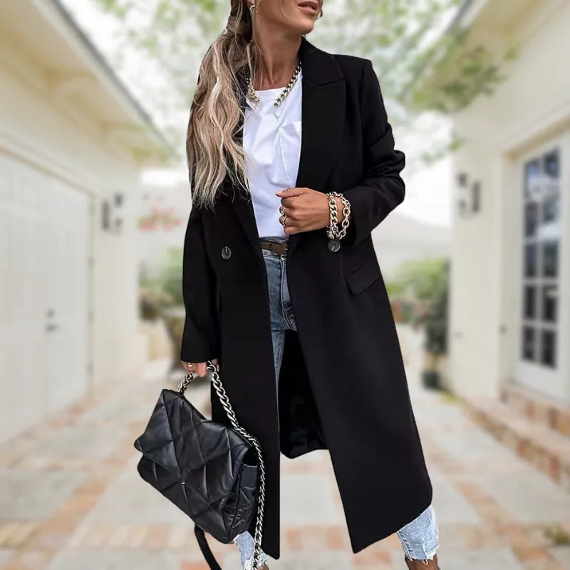 Isabelle Moreau | Manteau long élégant et stylé