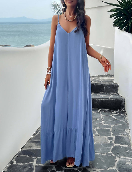 Robe sans bretelles avec poches