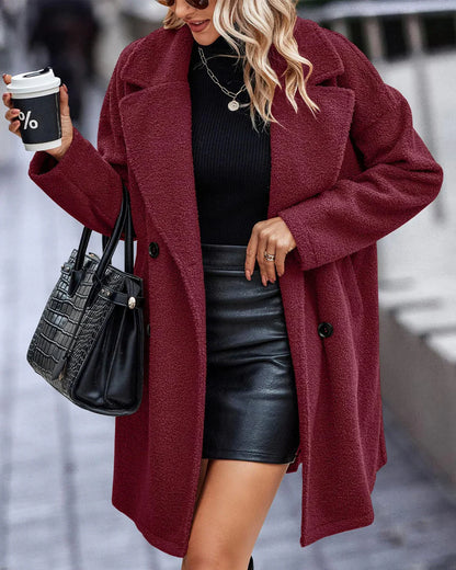 Susan™ | Manteau Long en Peluche