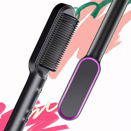 Brosse Électrique Coiffante pour Cheveux Lisses Instantanés et Soyeux