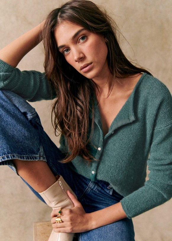Cardigan en maille héritage confortable