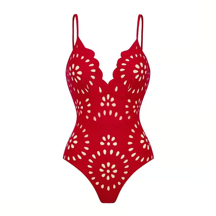 Ensemble Robe-Maillot Alice 2 Pièces (Rouge)