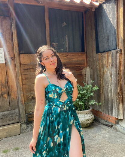 Ensemble Robe-Maillot Alice 2 Pièces (Vert Émeraude)