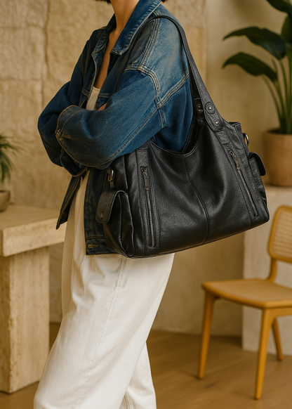Sac à bandoulière en cuir minimaliste et élégant