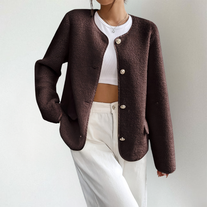 Cardigan en maille confortable à ouverture avant