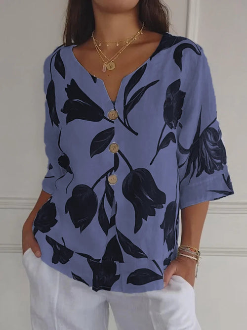 MALYN – CHEMISIER BOUTONNÉ FLORAL