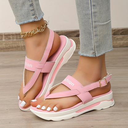 Sandales Plates Femme Confortables À Brides Cuir