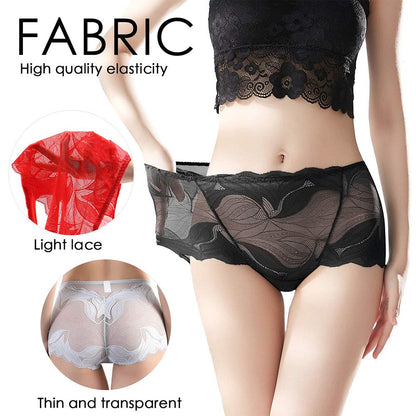 Emina™ - Paquet de sous-vêtements en dentelle de soie faits à la main pour femmes