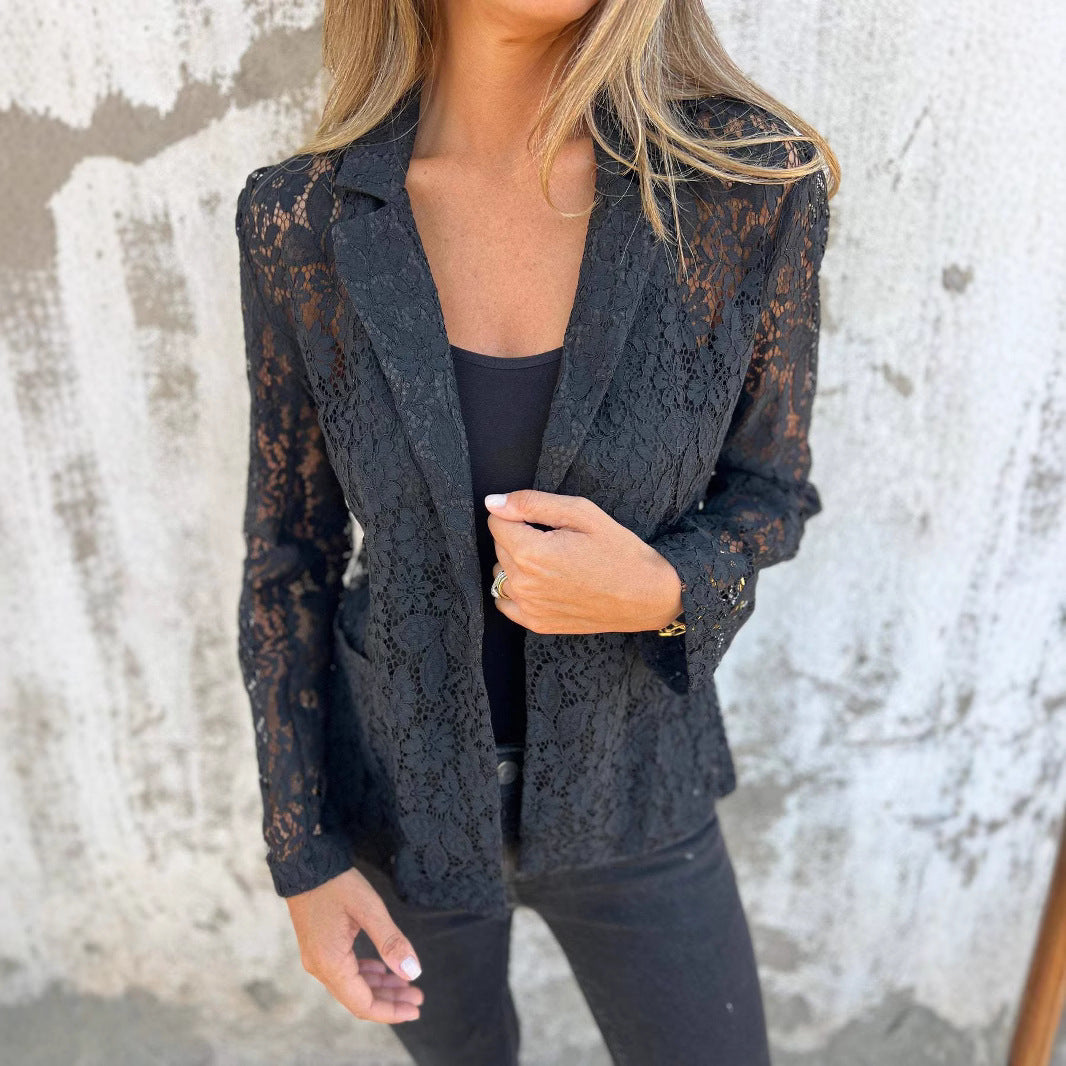 Chemise Dentelle Élégante Femme