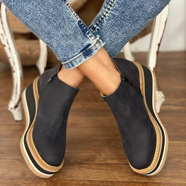 Bottes en cuir chics à la cheville pour un style quotidien