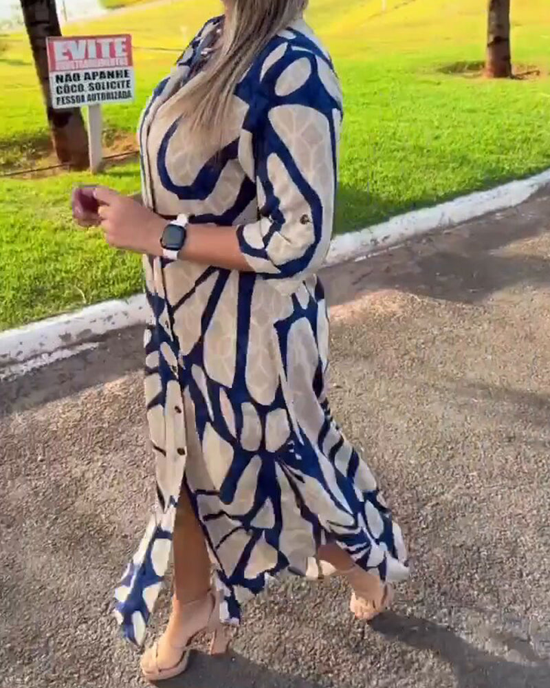 Ellie | Fashion Print Shirt Dress