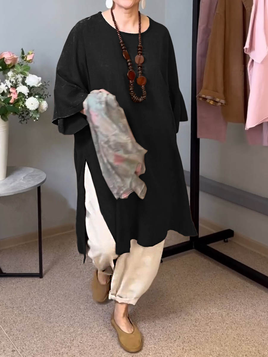 Bohema™ | Haut Long en Lin Élégant