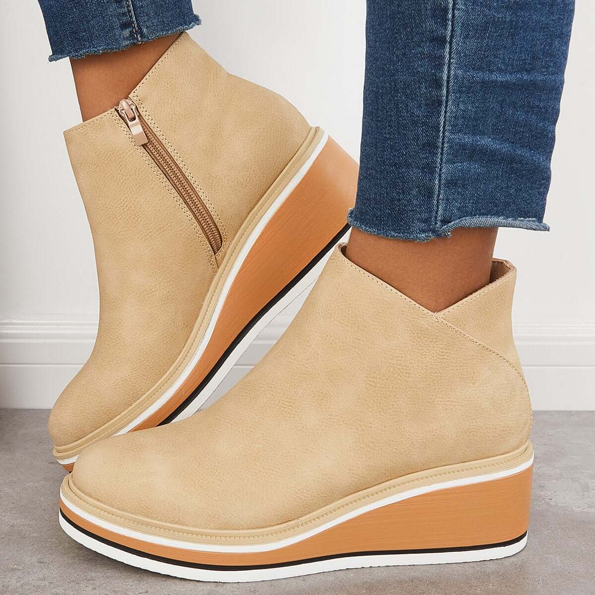 Bottes en cuir chics à la cheville pour un style quotidien