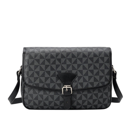 Sac à bandoulière en cuir à motifs