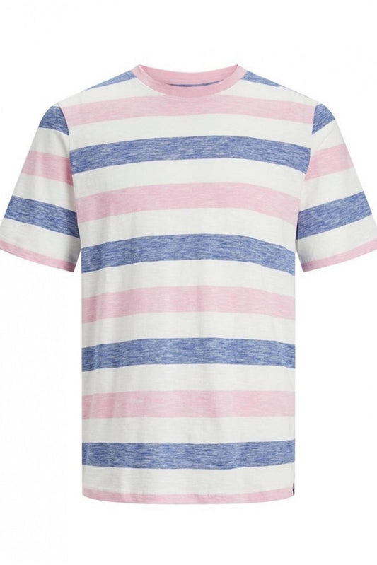 T-Shirt JORTULUM STRIPE Fuchsia/Bleu
