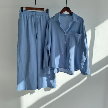 Ensemble 2 pièces en lin | Chemise & Pantalon