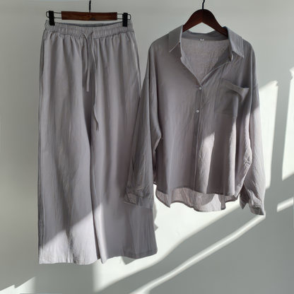 Ensemble 2 pièces en lin | Chemise & Pantalon