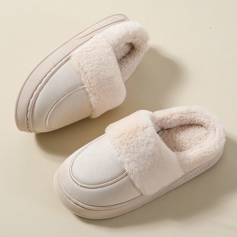 Chaussons en peluche confortables pour femmes