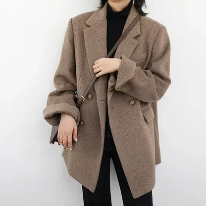 Sali™ | Manteau en Laine Mi-Long