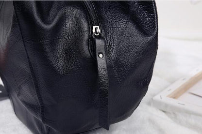 Sac fourre tout en cuir vieilli