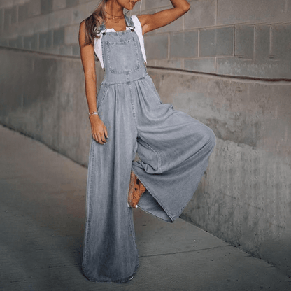 Salopette en jean classique pour un style décontracté sans effort