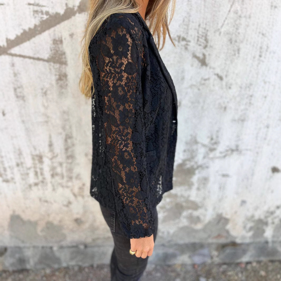 Chemise Dentelle Élégante Femme