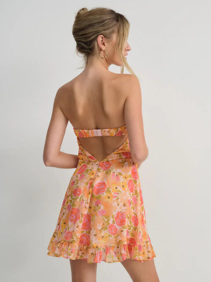 Robe maxi bohème florale fluide