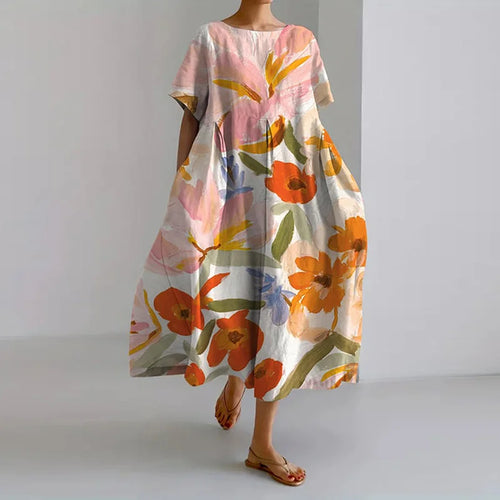 VALENTINE | Robe d'été à fleurs avec une coupe élégante et un confort optimal