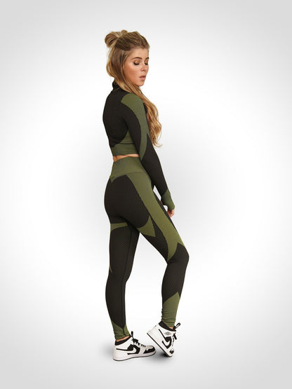 Chelsea - Sport Set Met Ritssluiting En Hoge Taille Legging