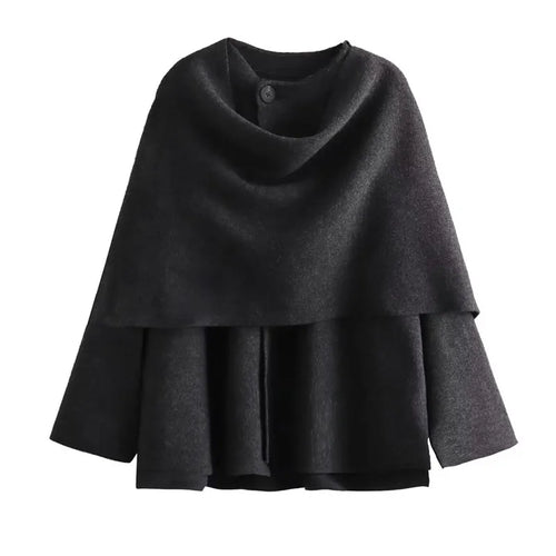 Manteau d'hiver superposé et confortable pour femmes