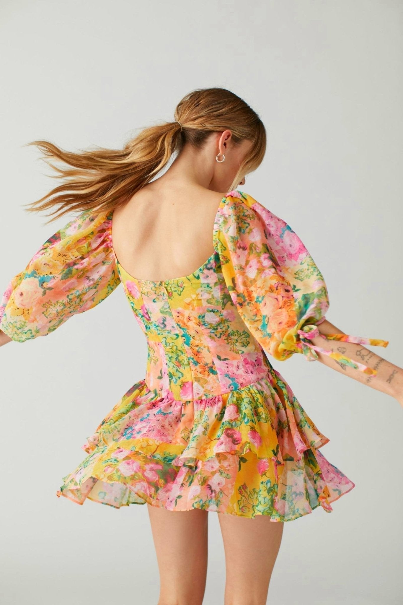 Pauline Laurent® | Mini-robe dégradée avec épissure