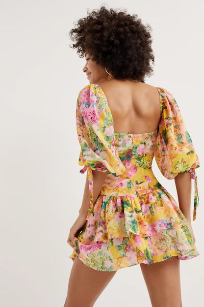 Pauline Laurent® | Mini-robe dégradée avec épissure